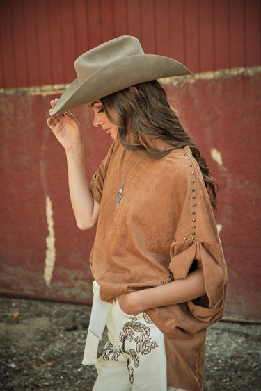 Tayla Studded High Low Oversized Tee