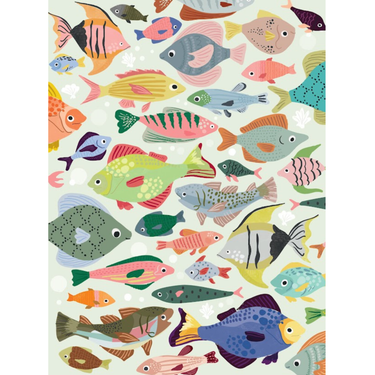 A Sea of Colors 1000 Piece Fish Puzzle