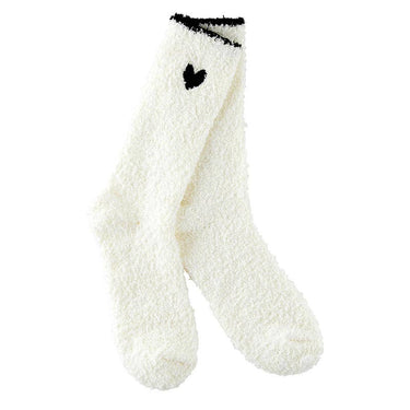 Black Heart Cozy Socks