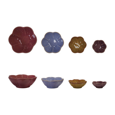 Stoneware Flower Prep Bowl Set