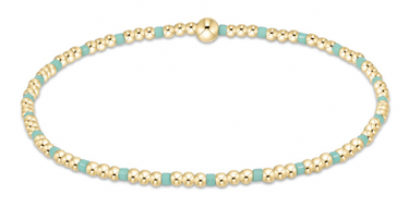 Hope Sincerity Pattern 2mm Bead Bracelet