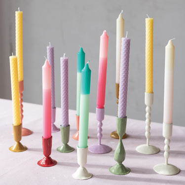 Enameled Taper Holders 5 1/2" (various colors)