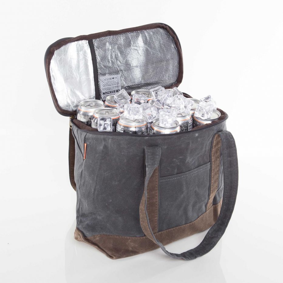 Waxed Canvas Lunch Tote Cooler- Large