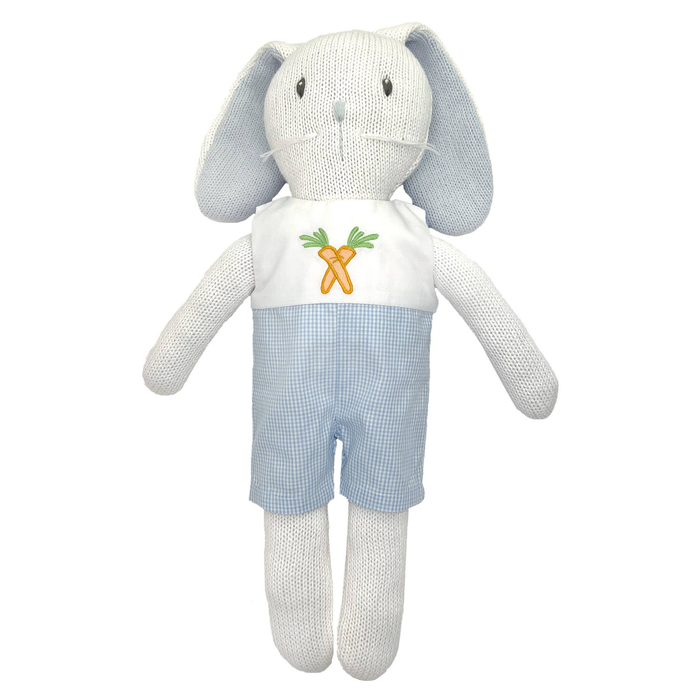 Knit Bunny Doll with Embroidered Romper: 14"