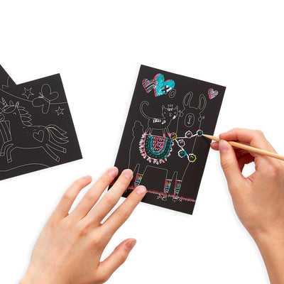 Mini Scratch & Scribble Art Kit- Funtastic Friends