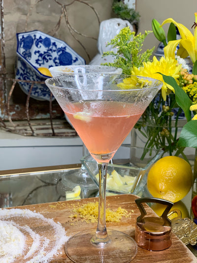 Cocktail Hour-Pink Lemonade Lemon Drop Martini