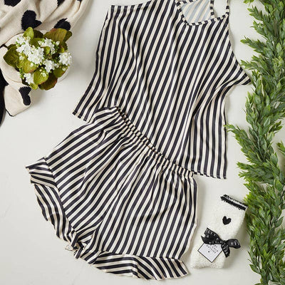 Lelaina Black & White Cami PJ Set