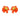 Blossom Statement Earrings - Orange