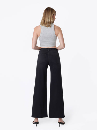 Jerrilyn High Rise Black Wide Leg Jeans by Flying Monkey