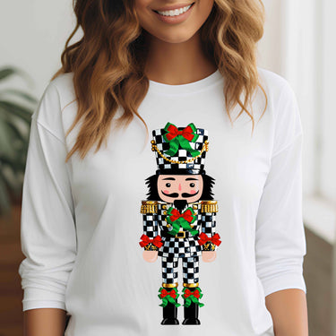 Holiday Checkmate Nutcracker Tee Sweatshirt Long Sleeve