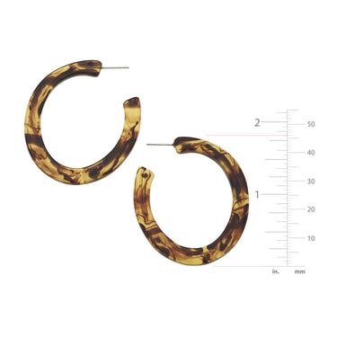 Classic Tortoise Hoops by Susan Shaw