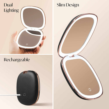 Mila 2 Compact Mirror with LED Lights