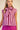 Bow Neck Sleeveless Stripe Shirt - Plum