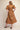 Puff Sleeve Pleated Lurex Midi Dress - Camel