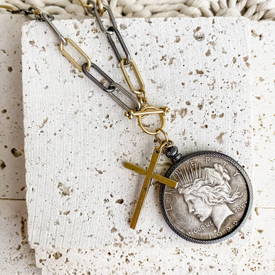 Relic Necklace: Mixed Metal 24”