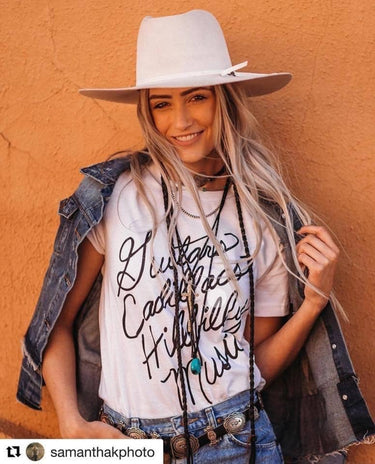 Guitars Cadillacs- White Tee