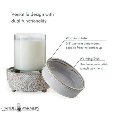 2-in-1 Classic Warmer Vintage White