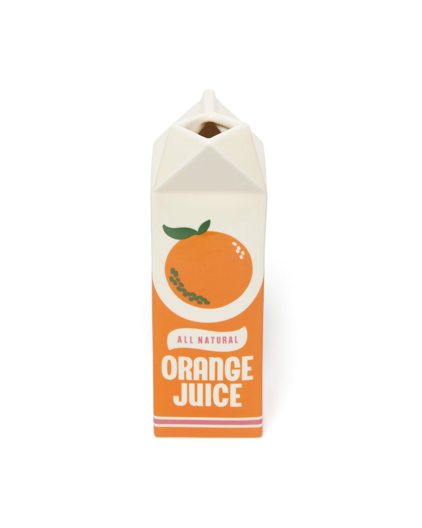 Rise and Shine Orange Juice Carton Vase