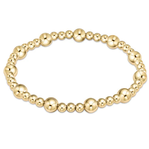 ENEWTON EXTENDS Classic sincerity pattern 5mm bead bracelet - gold