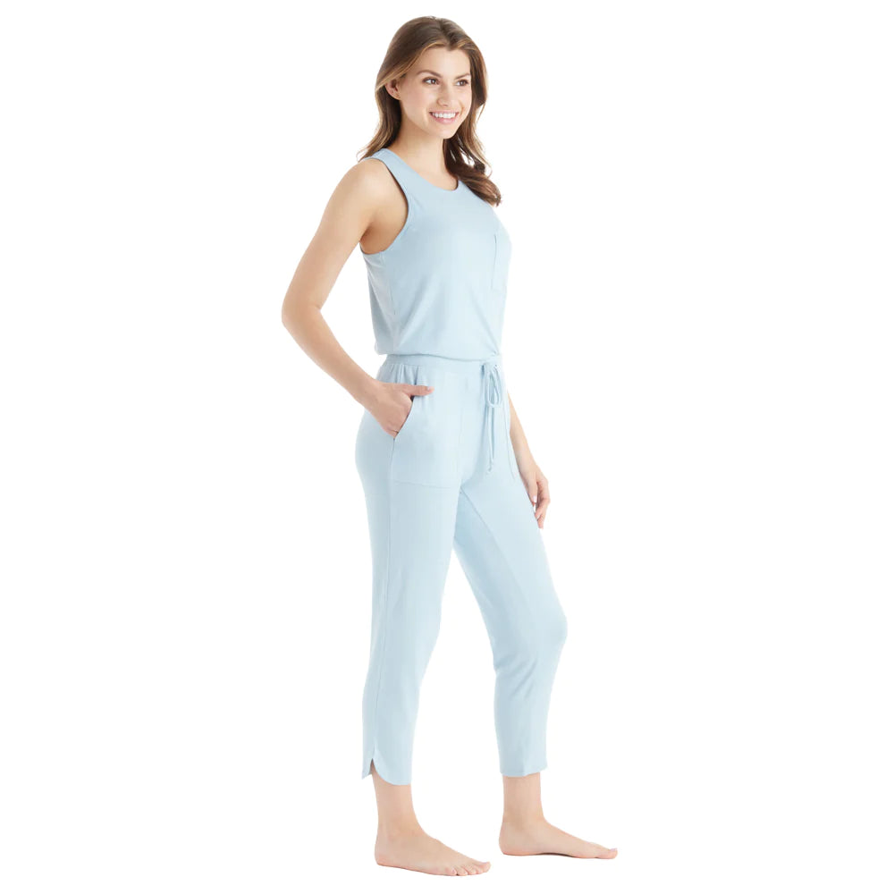 DREAM RACERBACK TANK AND FLOOD PANT SET By Softies (blue)