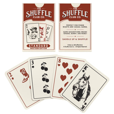 Western Playing Cards – Vintage Cowboy Deck with Custom Western Art