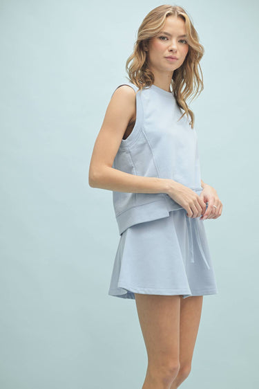 Violet French Terry Tank