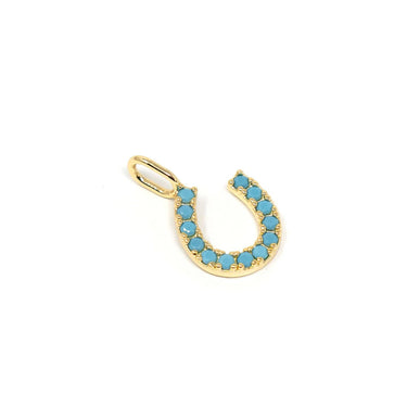 Lucky Horseshoe Charm: Gold (various colors)