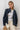 Hendrix  High Neck Drawstring Hem Denim Jacket