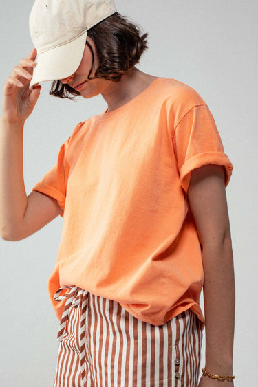 Forest Loose Fit Short Sleeve Cotton Casual Top