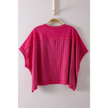 Dolman Sleeve Textured Knit Casual Top