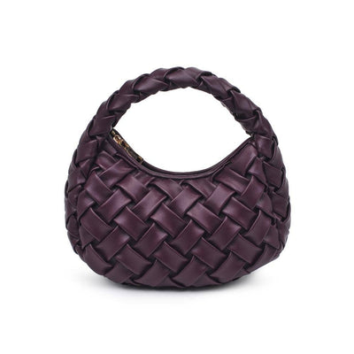 Noreen Woven Clutch: Wine