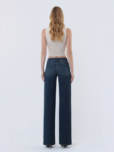 Victoria Mid Rise Wide Leg Jeans by Flying Monkey