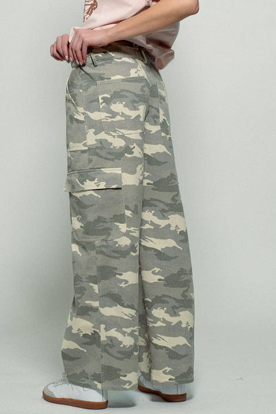 Avril Army Camo Cargo Pants