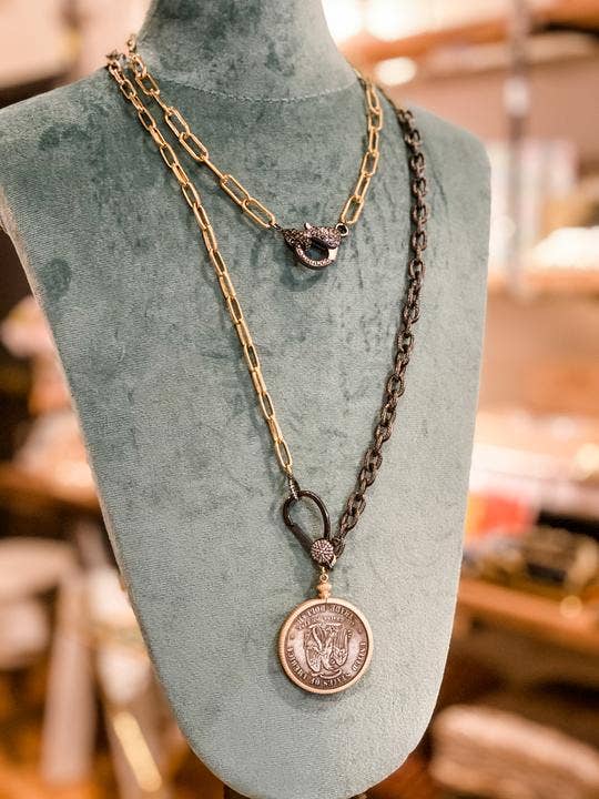 Relic Necklace: Mixed Metal 24”