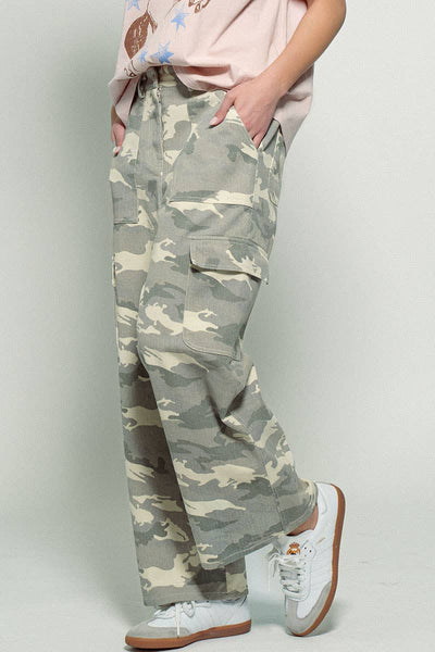 Avril Army Camo Cargo Pants