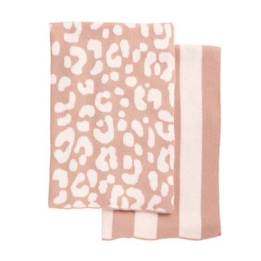Leopard Knit Towel Set (various colors)