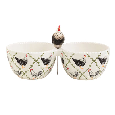 Rooster Double Tidbit Set