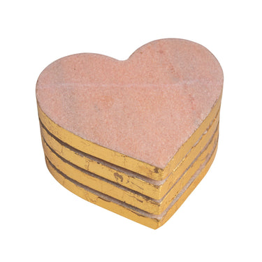 Heart Coaster Set (assorted colors)