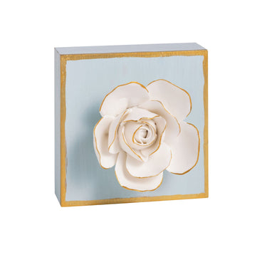 Hand Painted Flower Plaque (assorted styles)