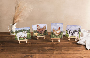 Farm AnimalsCanvas Easel Set (various designs)