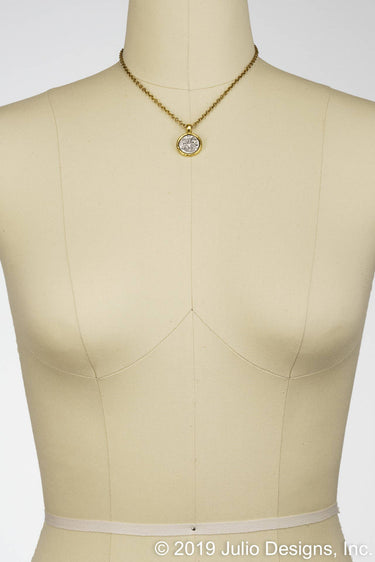 Mercy Mixed Metal Coin Necklace