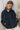 Hendrix  High Neck Drawstring Hem Denim Jacket