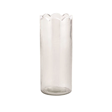 Scalloped Glass Bud Vases (assorted sizes)