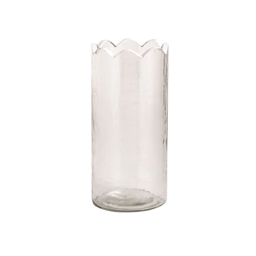 Scalloped Glass Bud Vases (assorted sizes)