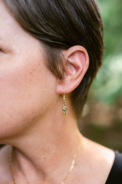 It is Well Earrings: Gold