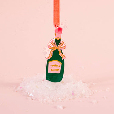 Champagne Bottle-Holiday Tree Ornament