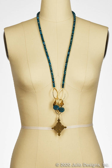 Mission Gemstone Statement Necklace - Apatite