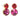Maegan Earrings In Red