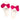Hot Pink Bow on White Plush Slippers
