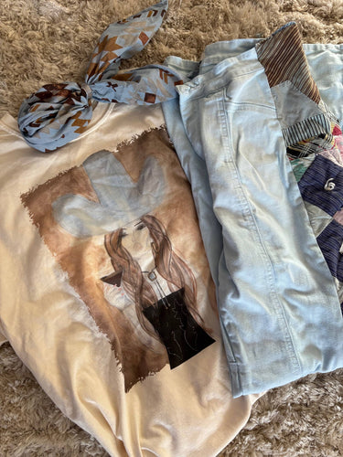 Martini Cowgirl Graphic Tee